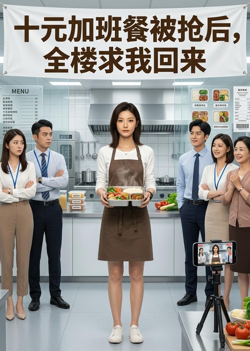 十元加班餐被抢后，全楼求我回来海报