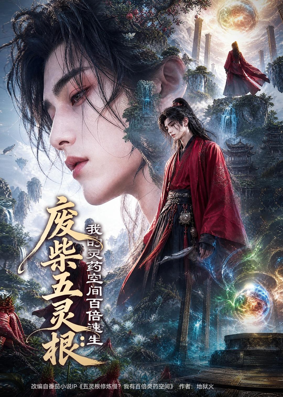 废柴五灵根：我的灵药空间百倍速生海报