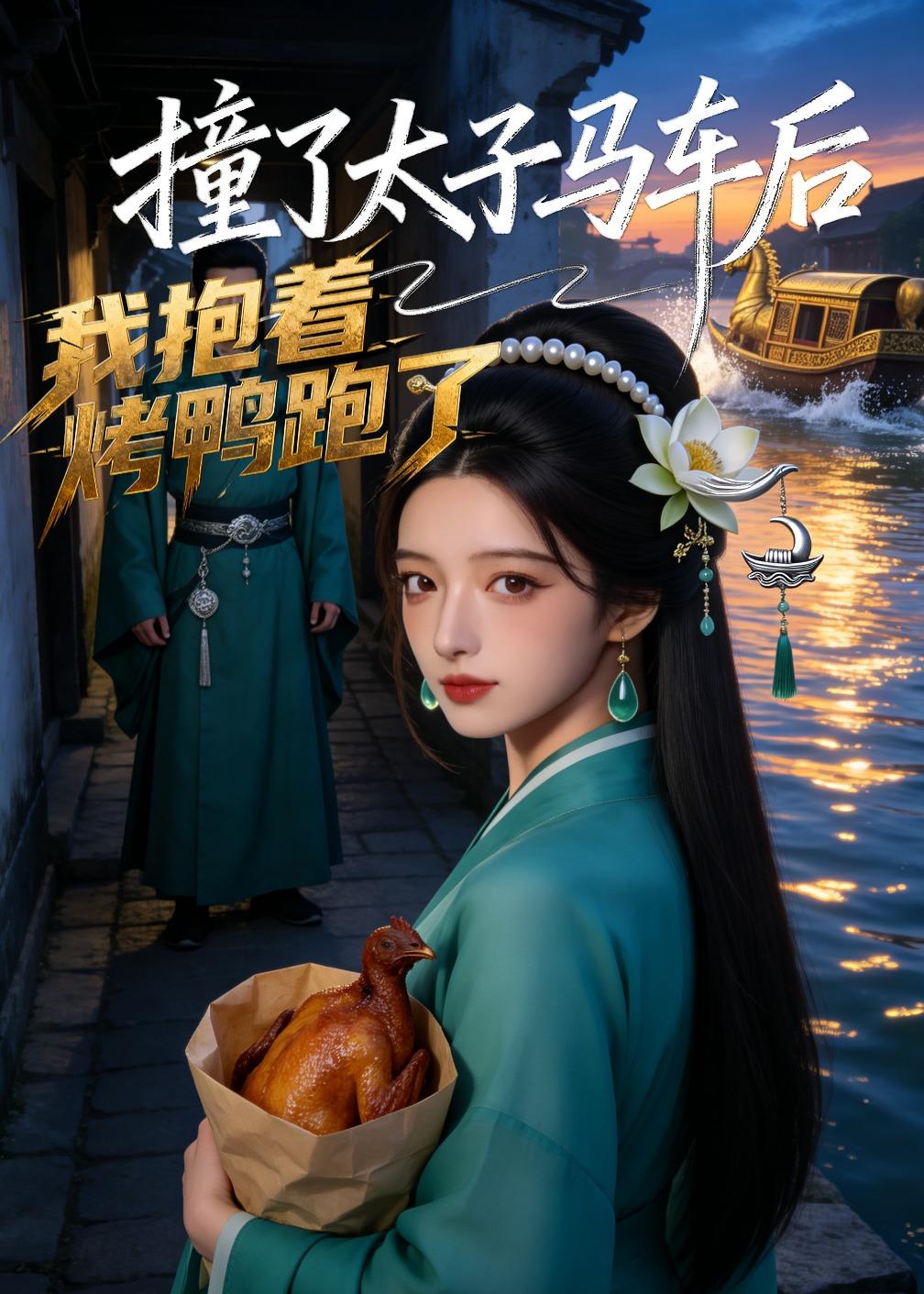撞了太子马车后，我抱着烤鸭跑了海报