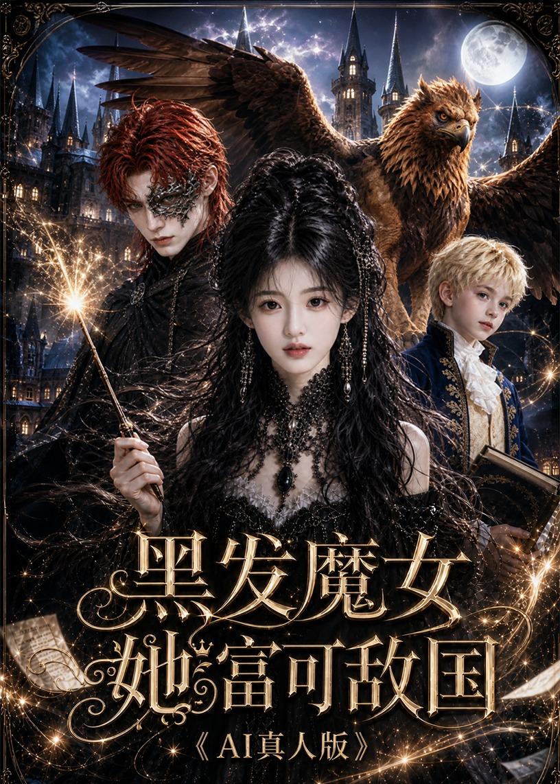黑发魔女她富可敌国AI真人版海报