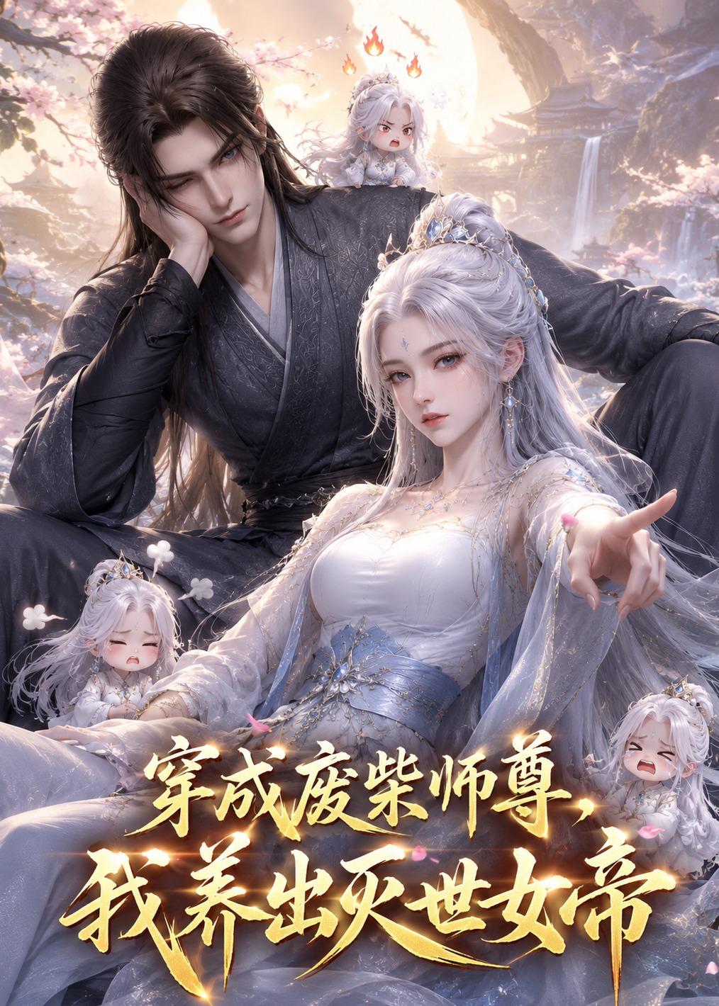 穿成废材师尊，我养出灭世女帝海报